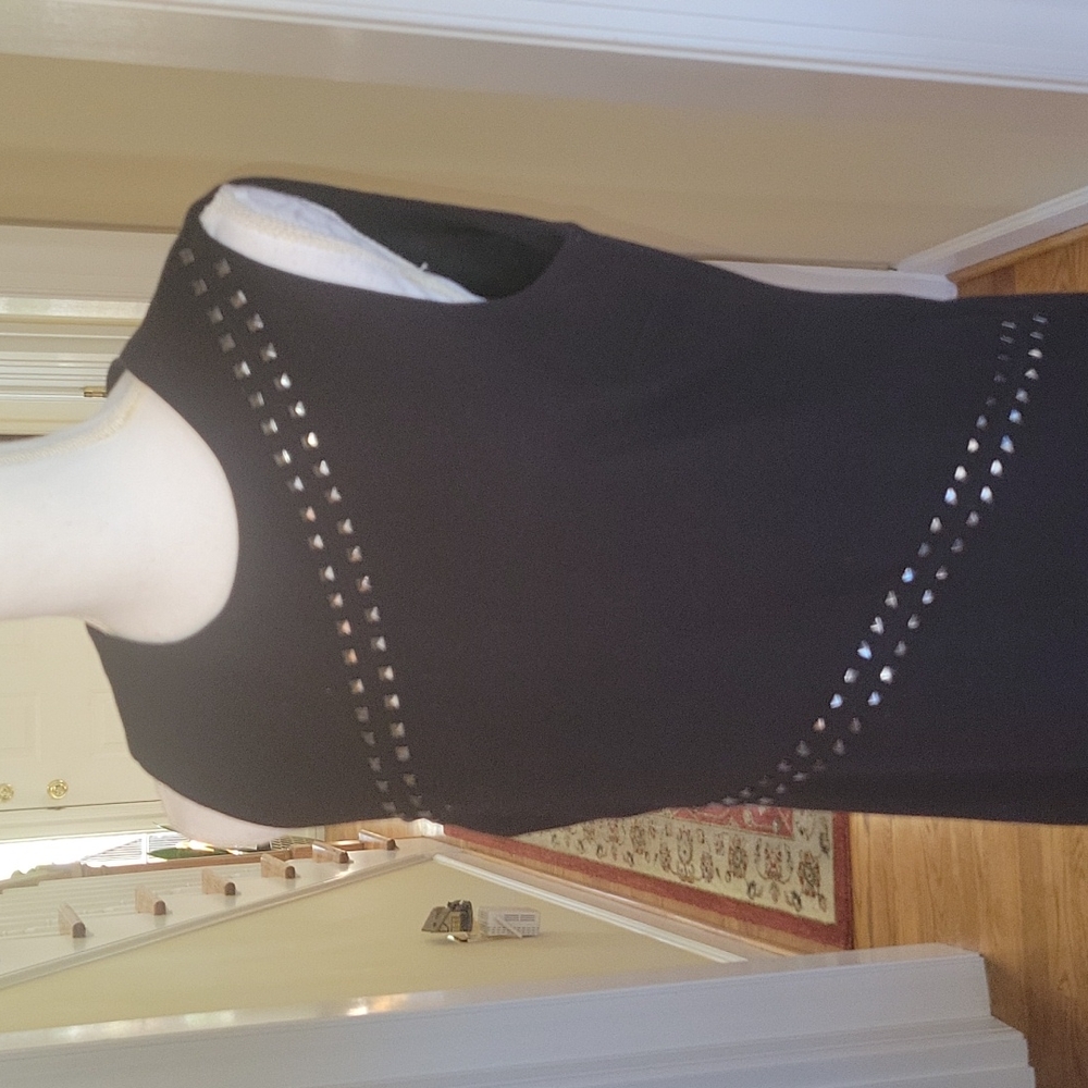 Michael Kors black studded dress 10 - Picture 3 of 5